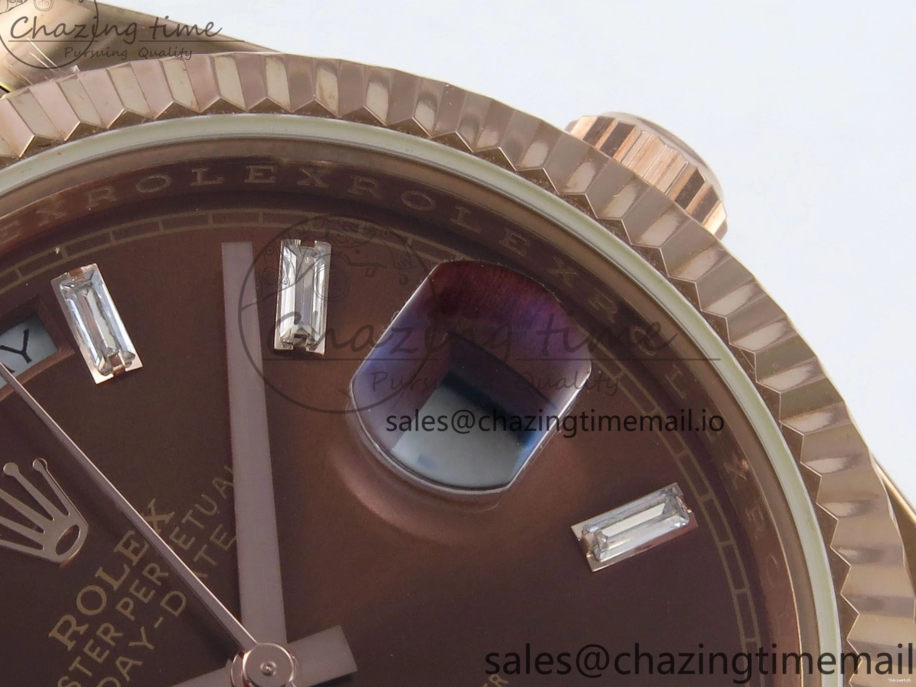 40 Date KF 1:1 (Gain Bracelet Brown Day on VR3255 228235 Edition Dial Weight) Crystal President RG Best 0107